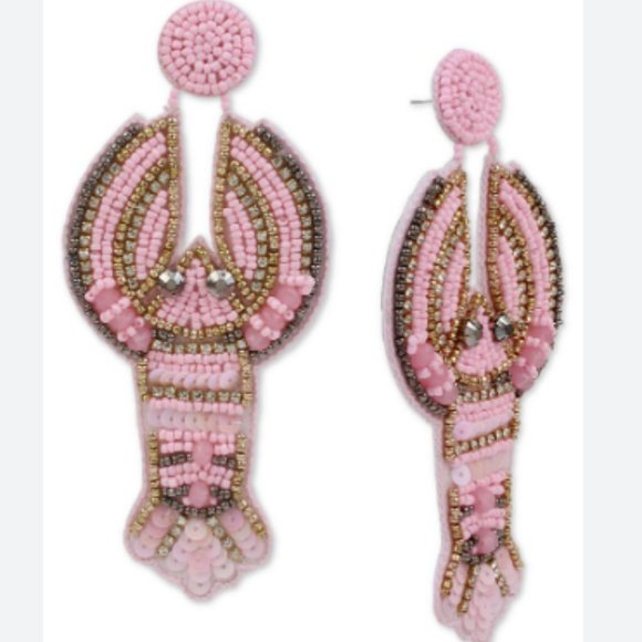 NWT BETSEY JOHNSON Lobster Earrings - Picture 2 of 5